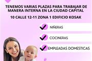 Hay plazas disponibles en Guatemala City