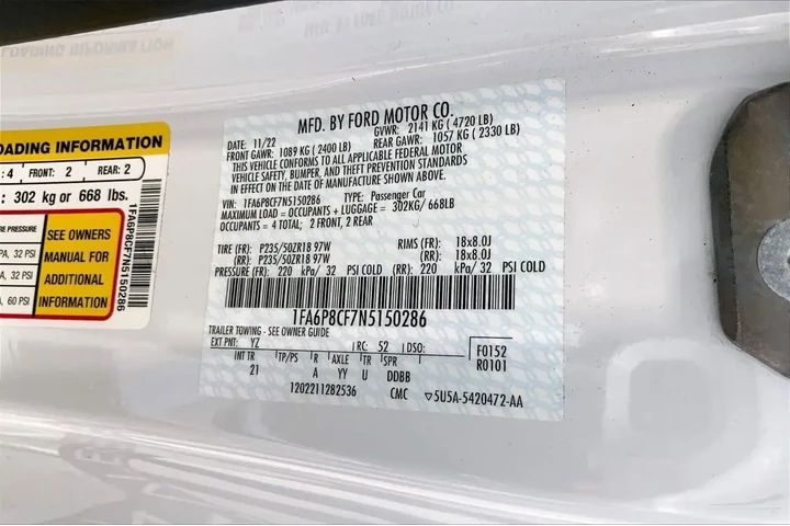 $36946 : Ford Mustang 2022 GT 2dr Fas image 8