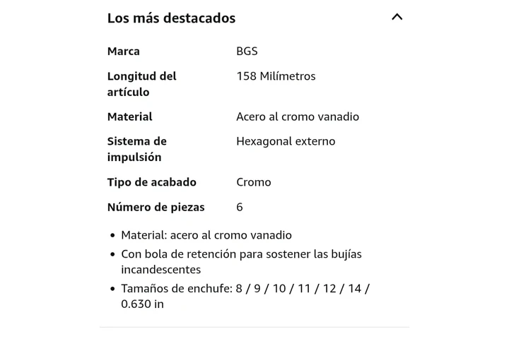 $1290 : Dado de bujía Diesel image 1