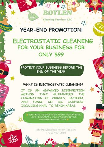 ✨ ELECTROSTATIC CLEANING $99✨ image 1