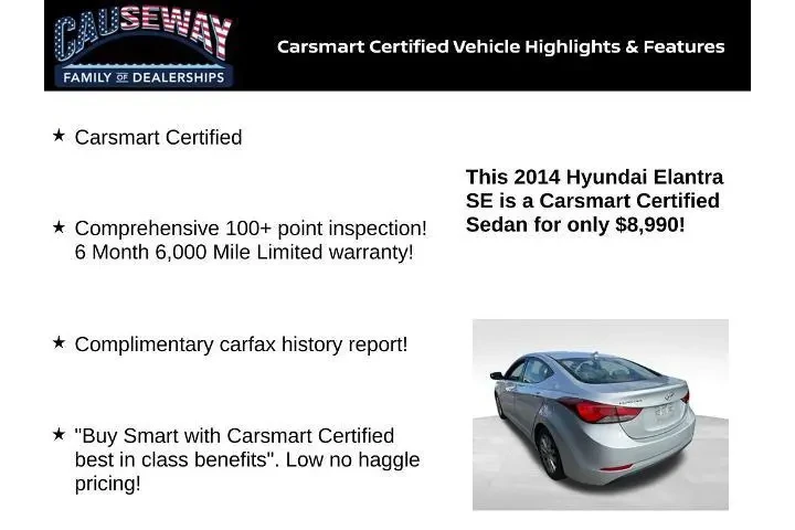 $8990 : Hyundai ELANTRA 2014 SE 4dr image 2