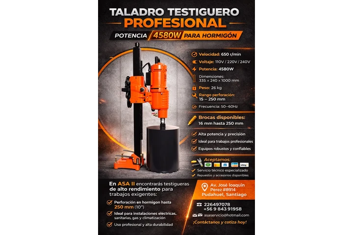 $1111111 : TALADRO TESTIGUERO. image 1