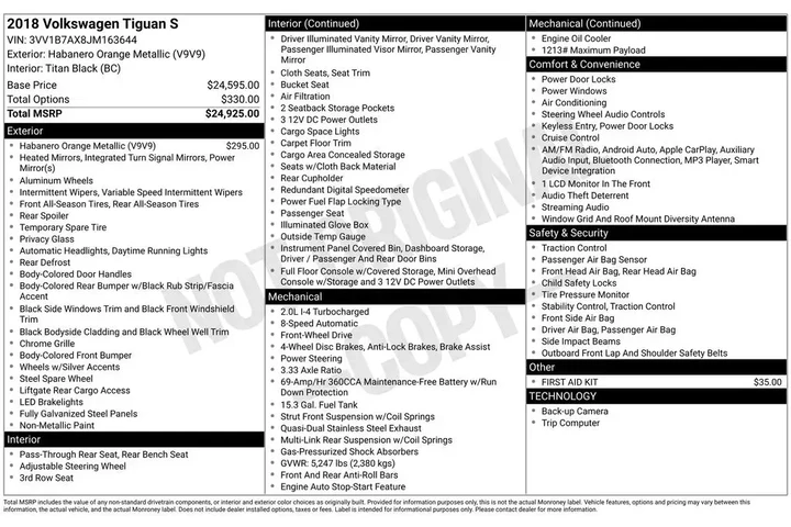 $15500 : Volkswagen Tiguan 2018 2.0T image 3