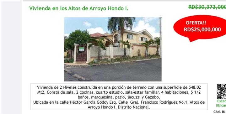 $25000000 : VENDO CASA EN ALTOS DE ARROYO image 1