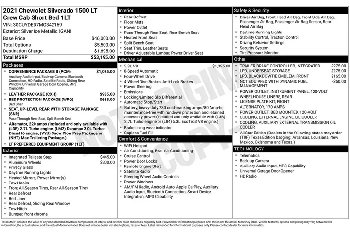 $35459 : Chevrolet Silverado 1500 202 image 2