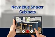 Navy Blue Shaker Cabinets en Louisville