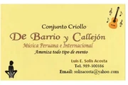CONJUNTO “DE BARRIO Y CALLEJÓN en Lima