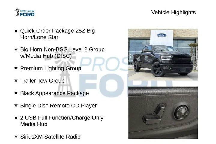 $28595 : Ram 1500 2019 4x2 Big Horn 4 image 5