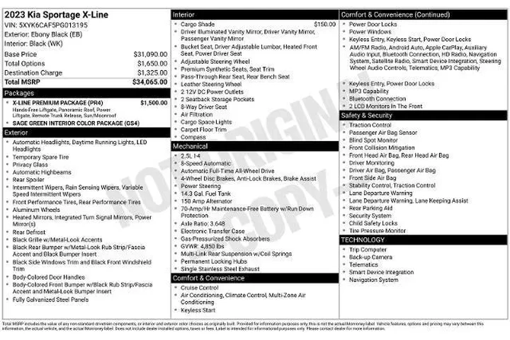 $22991 : Kia Sportage 2023 AWD X-Line image 6