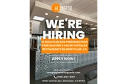 NOW HIRING EN MONTCLAIR thumbnail