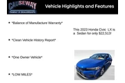 $22513 : Honda Civic 2023 LX 4dr Seda thumbnail