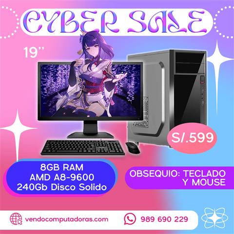 $599 : ¡¡CYBER SALE EN COMPUTADORAS!! image 3
