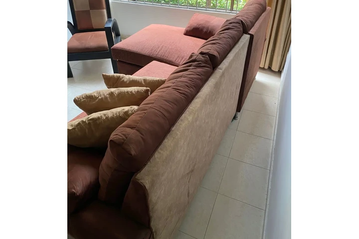 $600000 : Venta sofá en L, color café image 1