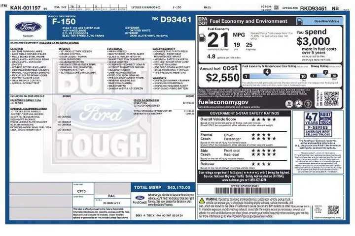 $29300 : Ford F-150 2024 4x2 XL 4dr S image 3