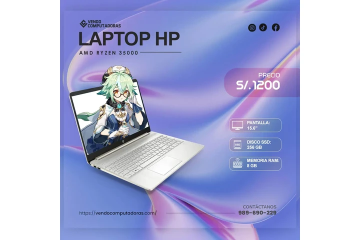 $1200 : Laptop lista para trabajar image 2