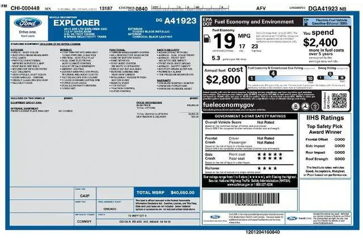 $8415 : Ford Explorer 2013 AWD Limit image 6