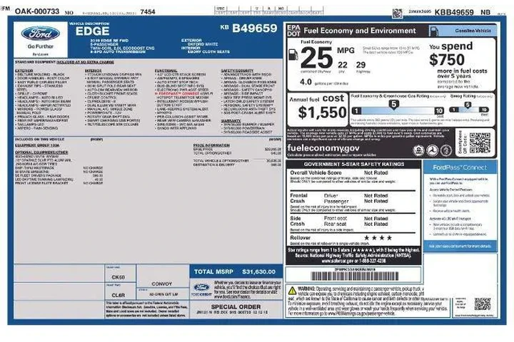 $16990 : Ford Edge 2019 SE 4dr Crosso image 1