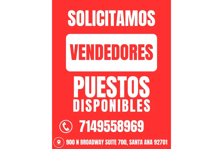 SE BUSCA NUEVO VENDEDOR image 1