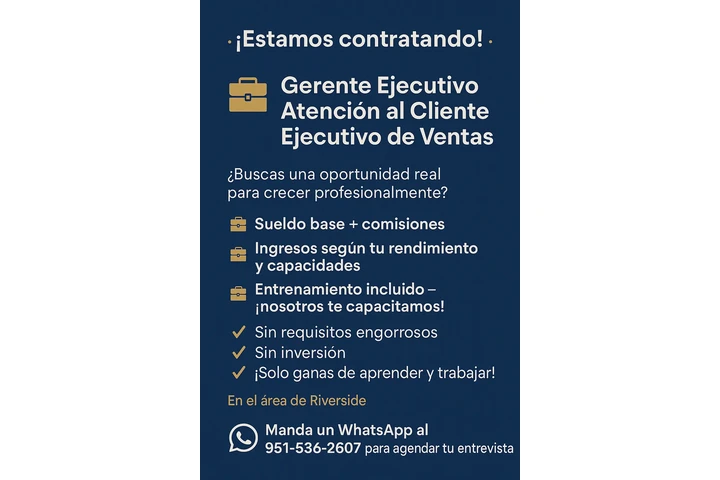 ESTAMOS CONTRATANDO image 1