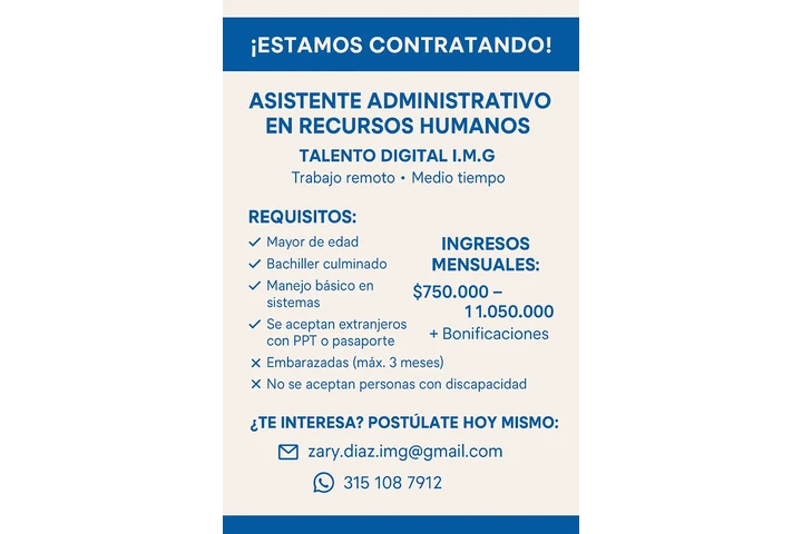 Auxiliar Administrativo image 1