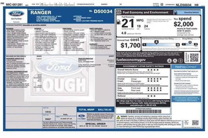 $31528 : Ford Ranger 2022 4x4 Lariat image 1