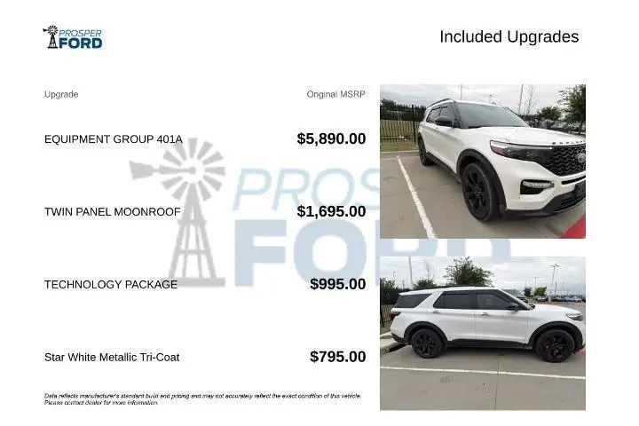 $38998 : Ford Explorer 2023 AWD ST 4d image 3