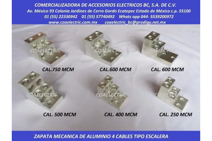 ZAPATA DE 4 CABLES ESC CAL.600 image 1