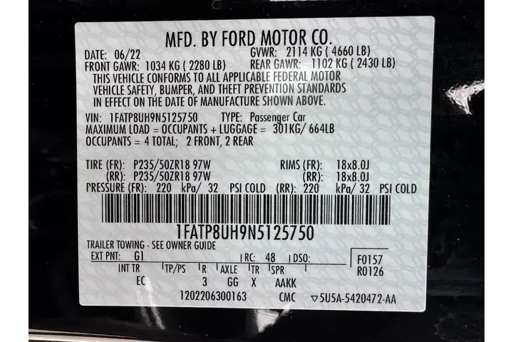 $26000 : Ford Mustang 2022 EcoBoost P image 7