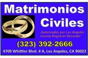 ❤️ Matrimonios Civiles ❤️ en Los Angeles