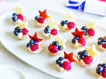 Canapés de frutos rojos