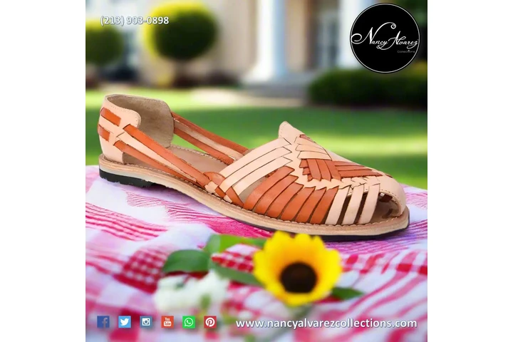 $64 : Leather shoes and Huaraches image 1