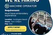 Machine Operator Needed! en Orange County