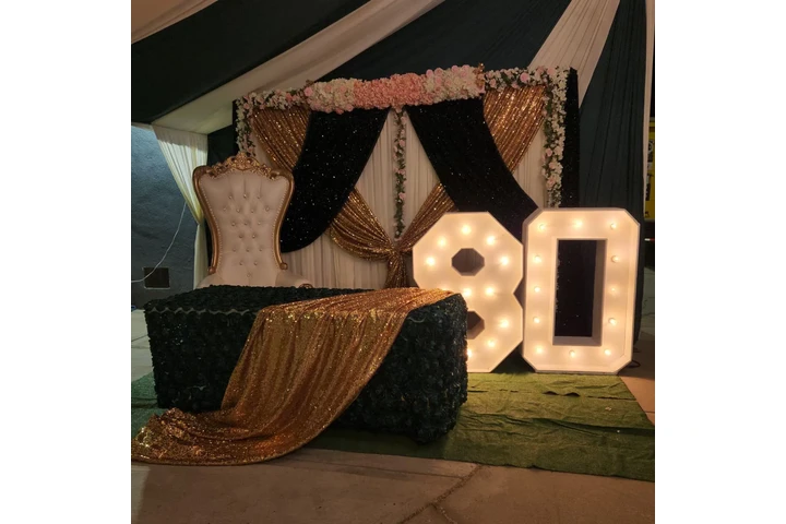 Carpas con draping mesas silla image 2