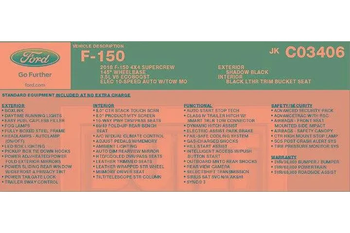 $29997 : Ford F-150 2018 4x4 Lariat 4 image 5