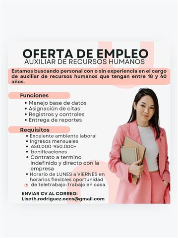 Auxiliar de recursos humanos image 1