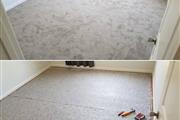 Instalación de piso y alfombra