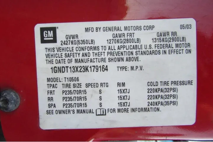 $5995 : 2003 Blazer LS image 10