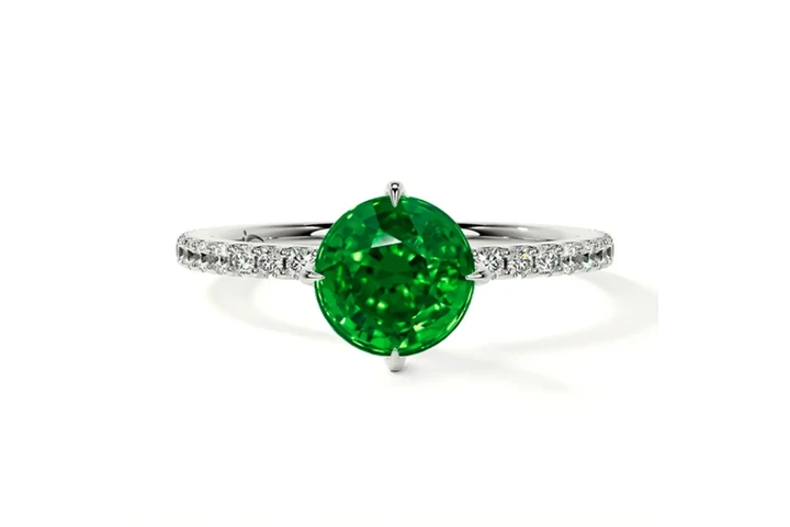 $6043 : Green Sapphire Ring image 1
