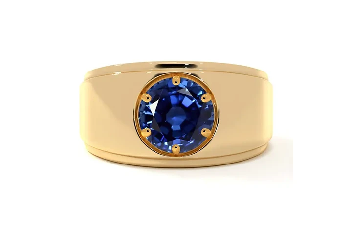 $4152 : Natural Tanzanite Mens Ring image 1