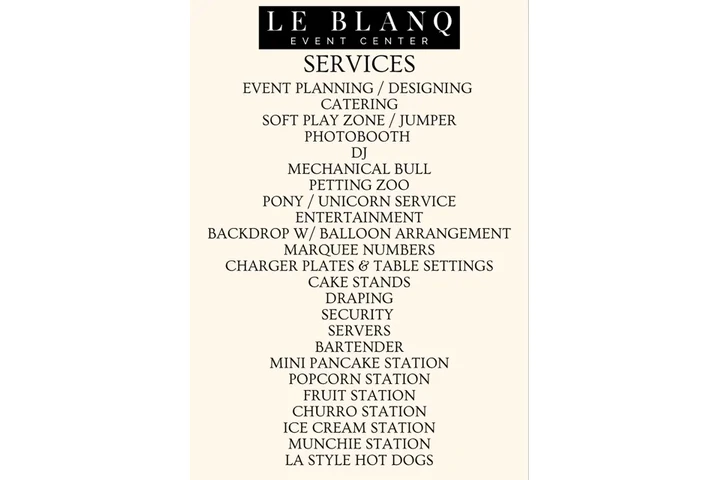 LE -BLANQ V-E-N-U-E image 1