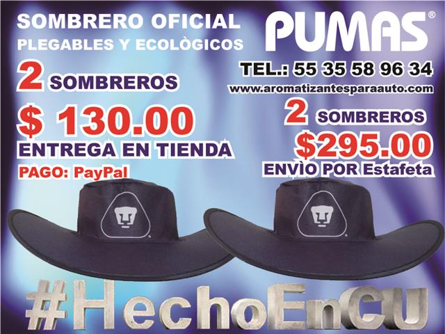 $300 : PARA LOS PUMAS UNAM SOMBREROS image 6