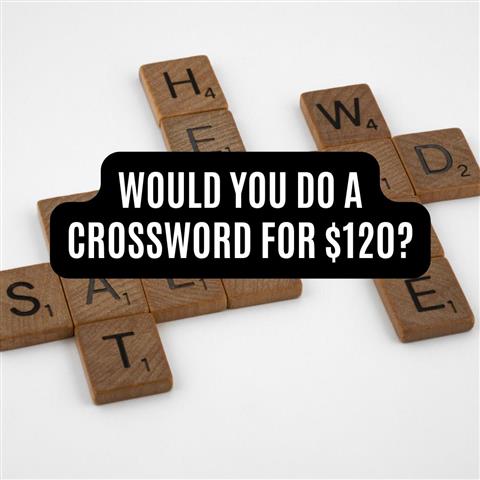 Would you do a crossword for $ image 1