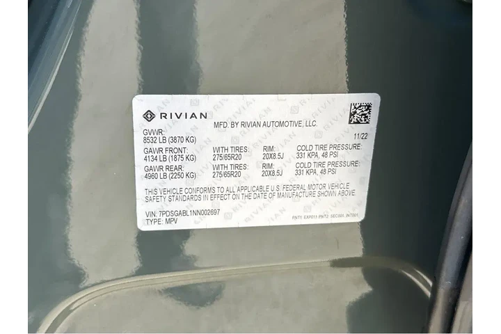 $63997 : 2022 R1S Launch Edition image 1