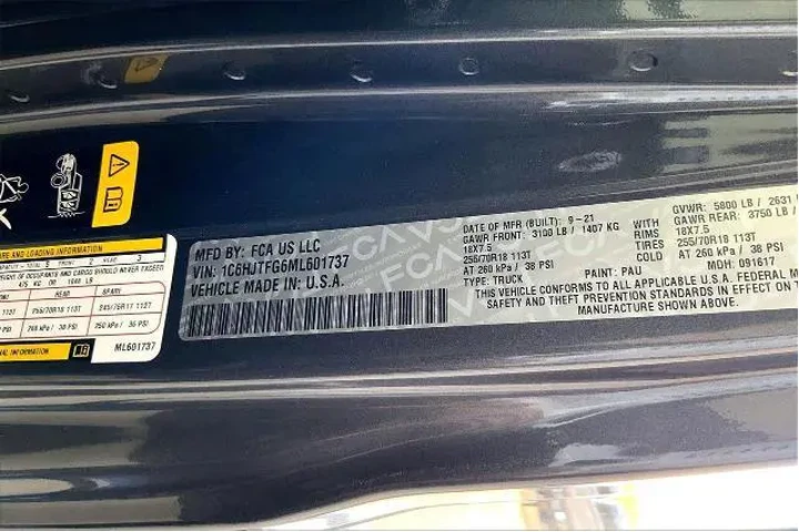 $32821 : Jeep Gladiator 2021 4x4 High image 8