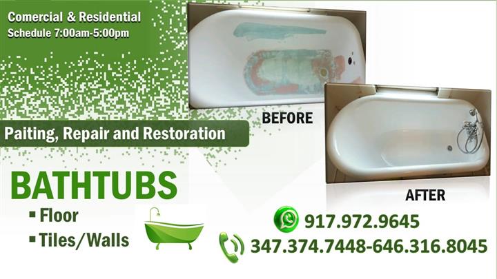 Herrera Bathtub Reglazing image 5