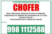 SOLICITO CHOFER