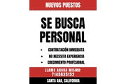 SE BUSCA PERSONAL