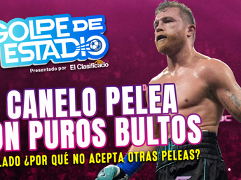 Portada del Podcast Golpe de Estadio, con el Canelo Álvarez en imagen