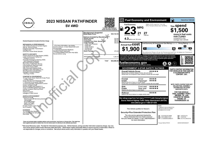 $28699 : Nissan Pathfinder 2023 AWD S image 5