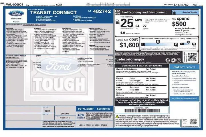 $23000 : Ford Transit Connect 2020 XL image 2